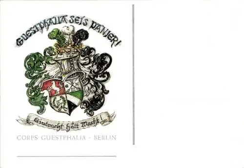 Studentika Ak Berlin, Corps Guestphalia, KSCV, Wappen