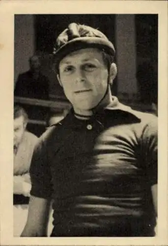 Foto Radrennfahrer Heinz Müller, Portrait