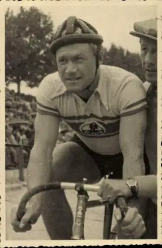 Foto Radrennfahrer Rudi Mirke, Portrait