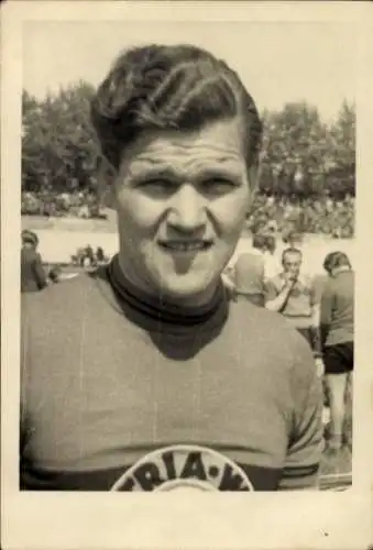 Foto Radrennfahrer Fritz Siefert, Portrait