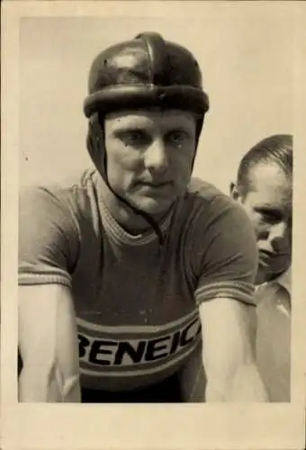Foto Deutscher Radrennsportler Heinrich Schwarzer