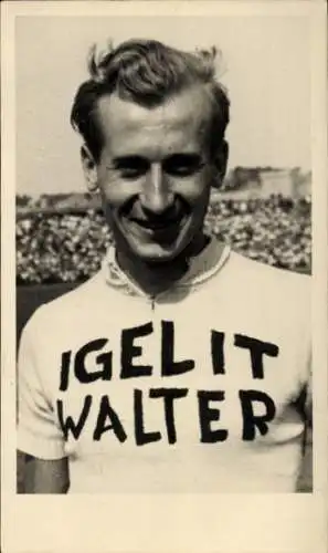 Foto Radrennsportler Harry Saager, Portrait