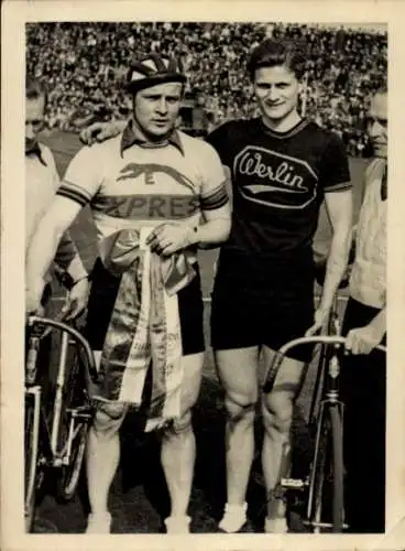 Foto Deutscher Radrennfahrer Günther Schulz, Autogramm