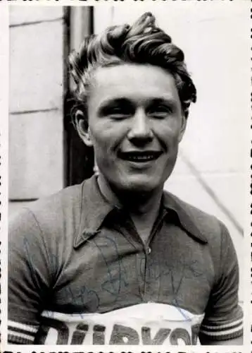 Foto Deutscher Radrennfahrer Otto Ziege, Portrait, Autogramm