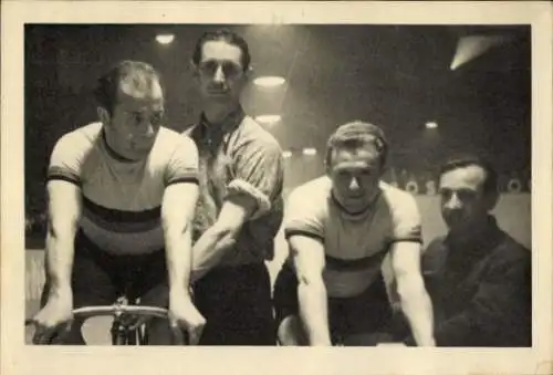Foto Radrennsportler Rudi, Mirke, Freiskeit, Hans
