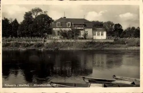 Carte Postale Ancienne - Schwerin An Der Warthe (Skwierzyna) - Rue Commerçante - 1934
