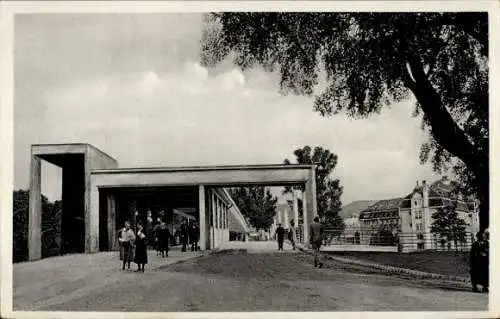 Ak Piešťany Pistyan Pistian Pöstyen Slowakei, Neue Brücke, Palace Hotel Thermia