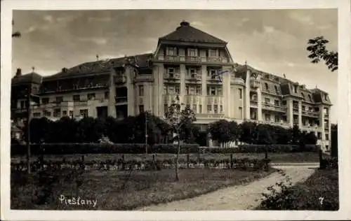 Foto Ak Piešťany Pistyan Pistian Pöstyen Slowakei, Hotel Thermia Palace