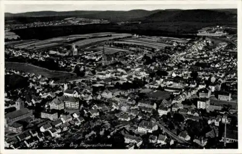 Ak St. Ingbert im Saarland,  Fliegeraufnahme
