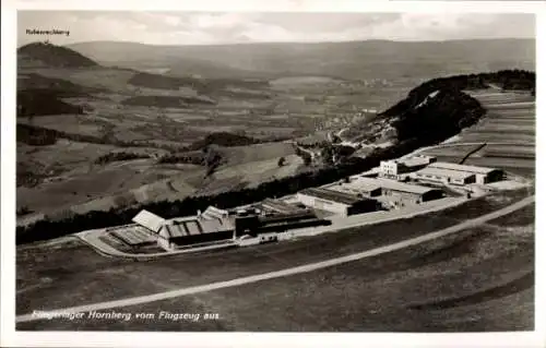 Ak Schwäbisch Gmünd in Württemberg, Fliegerlager Hornberg, Fliegeraufnahme