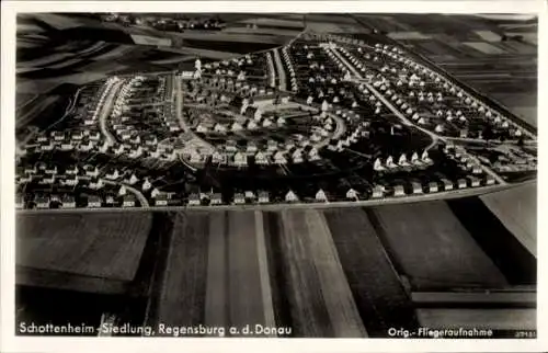 Ak Regensburg an der Donau Oberpfalz, Fliegeraufnahme