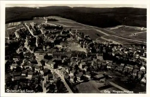 Ak Quierschied im Saarland, Fliegeraufnahme