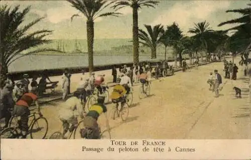 CPA Tour de France, Passage du peleton de tete a Cannes