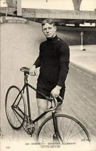 Ak Les Sports, Sprinter Allemand, Otto Meyer, Radrennfahrer