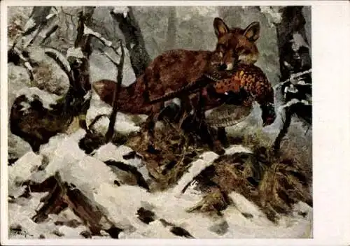 Künstler Ak Dichtl, Erich, Fuchs