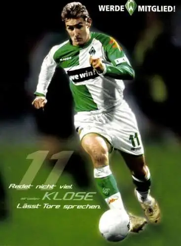 Ak Fußballspieler Miroslav Klose, Werder Bremen