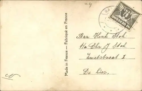 Ak Briefmarkensprache, Schwalbe, Rote Rose