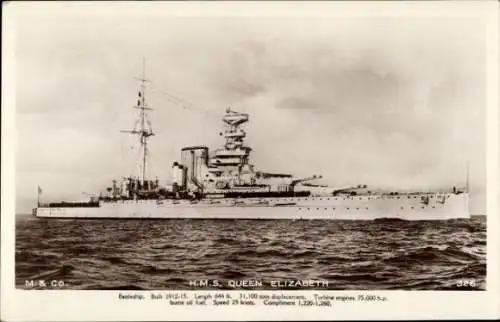Ak HMS Queen Elizabeth, Royal Navy