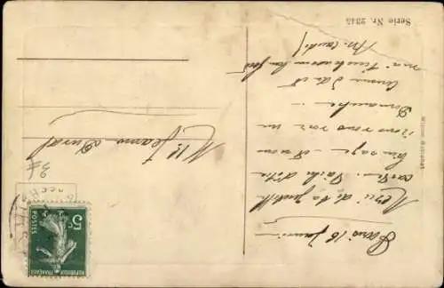 Künstler Ak Hunde, Welpen