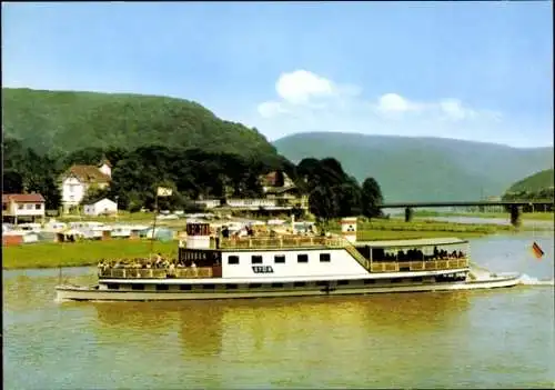 Ak Solbad Karlshafen, MS Stör, Fahrgastschiff