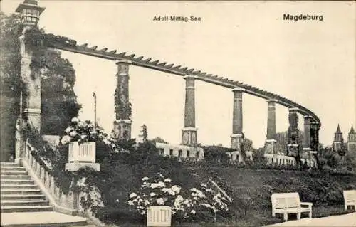Ak Magdeburg in Sachsen Anhalt, Adolf-Mittag-See