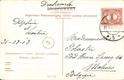 Ak Breda Nordbrabant Niederlande, Begijnenhof