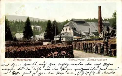 Ak Szklarska Poręba Schreiberhau Riesengebirge Schlesien, Josephinenhütte