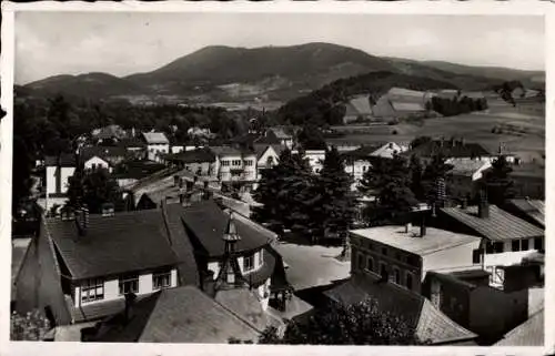 Ak Rozana Rosenau Niederschlesien, Teilansicht vom Ort
