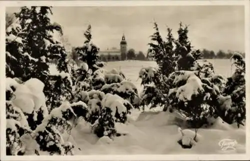 Ak Schweden im Schnee, Kirche