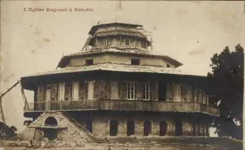 Ak Addis Abeba Äthiopien, L'Eglise Ragouel, architektonisches Gebäude, historische Postkarte