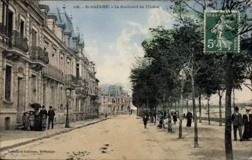 CPA Saint-Nazaire Loire Atlantique, Boulevard de la Ocean