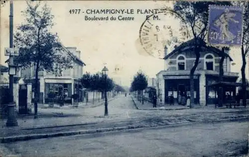 Ak Le Plant Champigny sur Marne Val de Marne, Boulevard du Centre