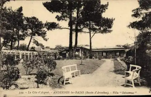 Ak Andernos les Bains Gironde, Villa Saissonnac