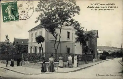 Ak Rosny sous Bois Seine Saint Denis, Angel des Rues d'Avron, Rochebrune