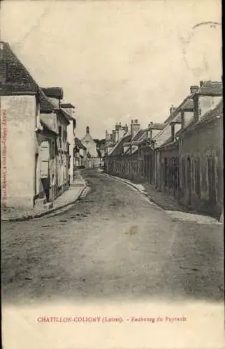 CPA Châtillon Coligny Loiret, Faubourg du Puyrault