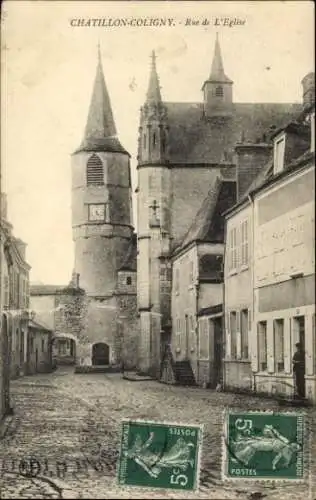 CPA Châtillon Coligny Loiret, Rue de la Église
