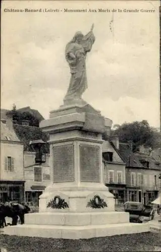 CPA Château Renard Loiret, Monument aux Morts de la Grande Guerre