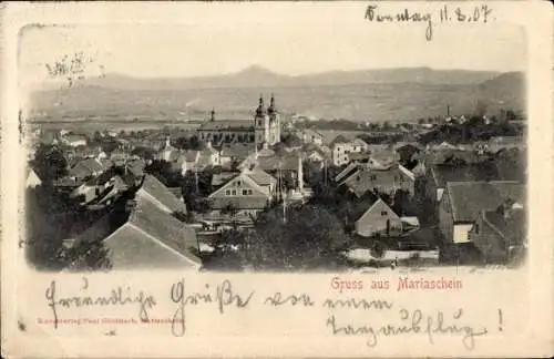 Ak Bohosudov Mariaschein Region Aussig, Gesamtansicht