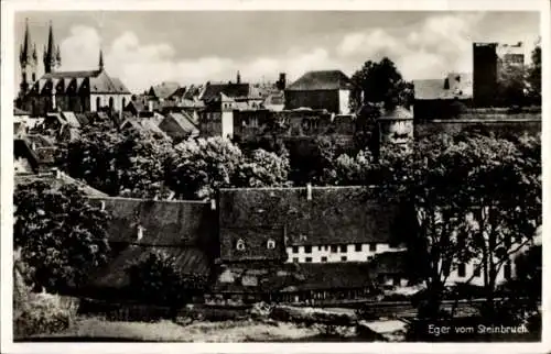 Ak Eger Erlau Heves Ungarn, vom Steinbruch gesehen