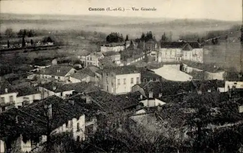 Ak Cancon Lot et Garonne, Gesamtansicht