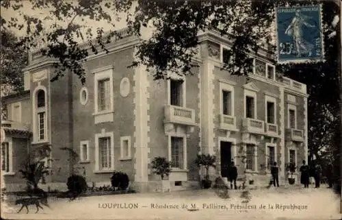 Ak Loupillon Lot et Garonne, Résidence de M. Fallières, Président de la Répubhque