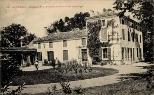 Ak Loupillon Lot et Garonne, Residence de M. Fallières, Président de la Répubhque