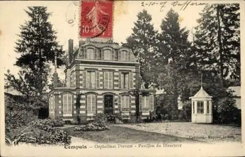 Ak Cempuis Oise, Orphelinat Prevost, Orphelinat Prevost, Pavillon du Directeur,  Architektur, Bäu