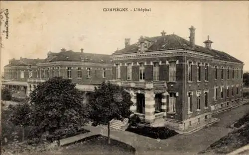 Ak Compiègne Oise, Krankenhaus