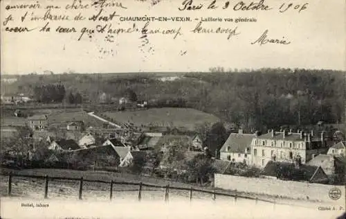 Ak Chaumont en Vexin Oise, Laillerie vue generale