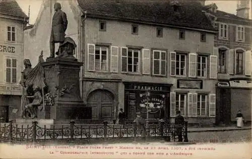 Ak Saint Dié des Vosges, Apotheke, Denkmal