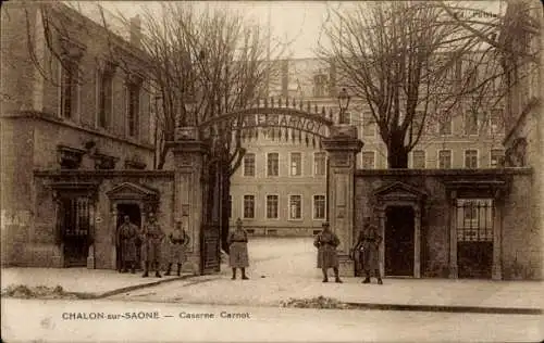 Ak Chalon sur Saône Saône et Loire, Caserne Carnot