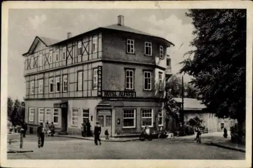 Ak Friedrichroda im Thüringer Wald, Hotel Alfred, Garage, Straßenansicht,  Architektur