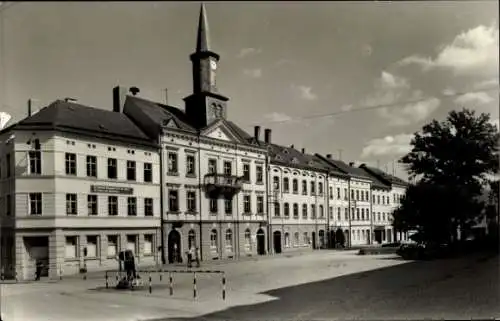 Ak Lobenstein, Blick auf den Marktplatz im Ort