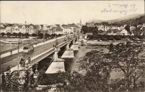 Ak Neuenheim Heidelberg am Neckar, Friedrichsbrücke